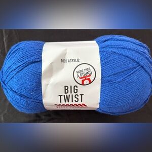 Big Twist Blue Acrylic Yarn
